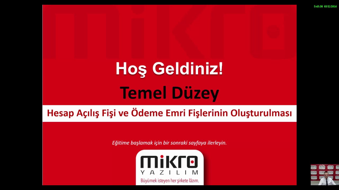 Ödeme Emirleri Açılış Fişi (072001)